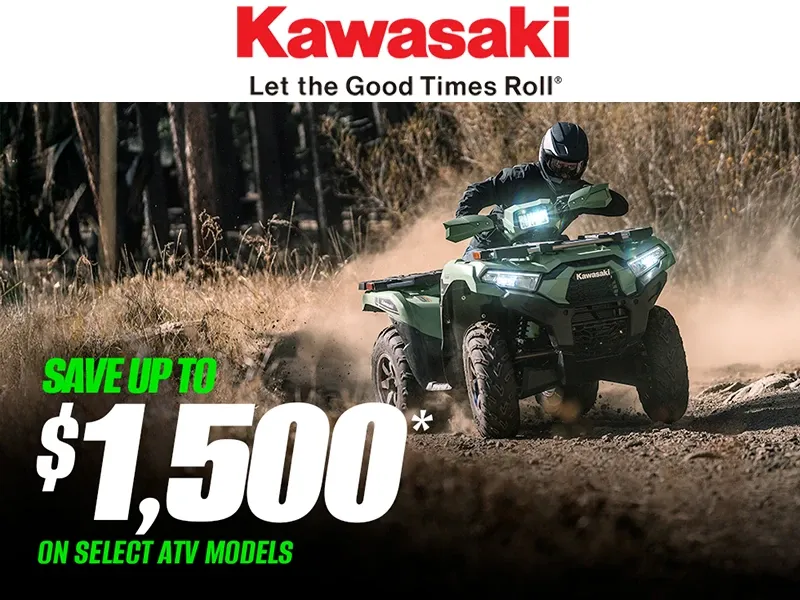 Kawasaki - Save Up to $1,500 on Select ATV Models