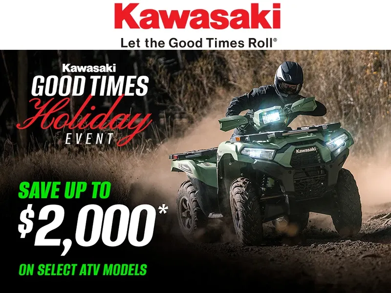 Kawasaki - Save Up to $2,000 on Select ATV Models