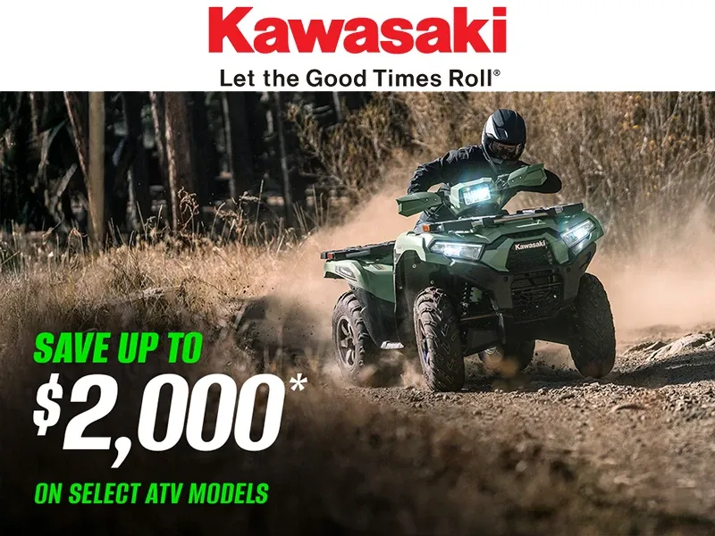 Kawasaki - Save Up to $2,000 on Select ATV Models