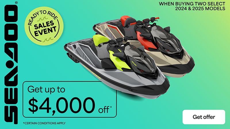 Sea-Doo - Get up to $4,000 off when buying two select 2024 & 2025 PWC models
