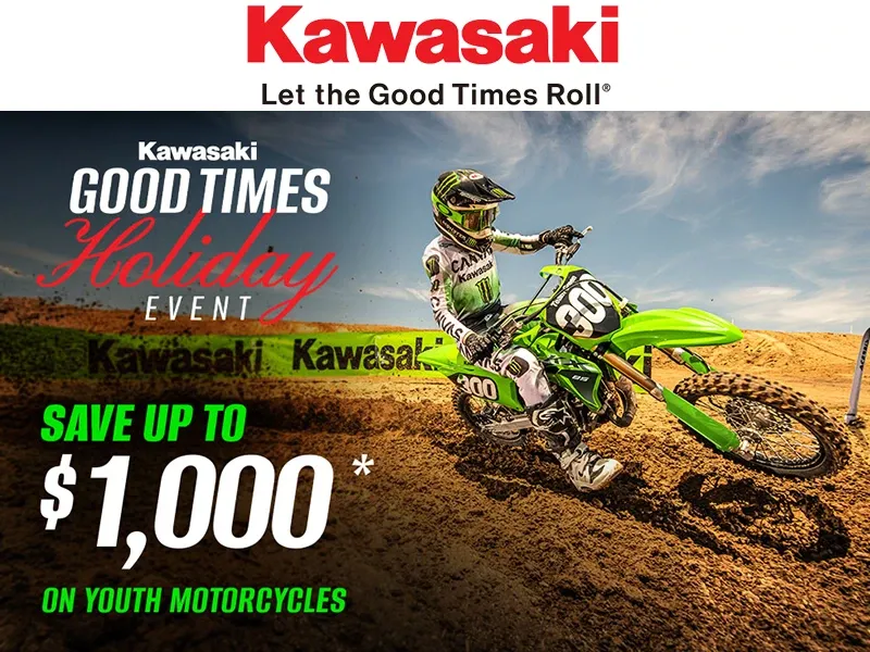 Kawasaki - Save Up to $1,000 on Youth Motorcycles