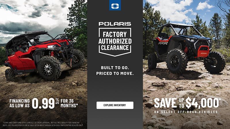 Polaris - Financing As Low As 0.99% Or Save Up To $4000 On Select Off Road Vehicles