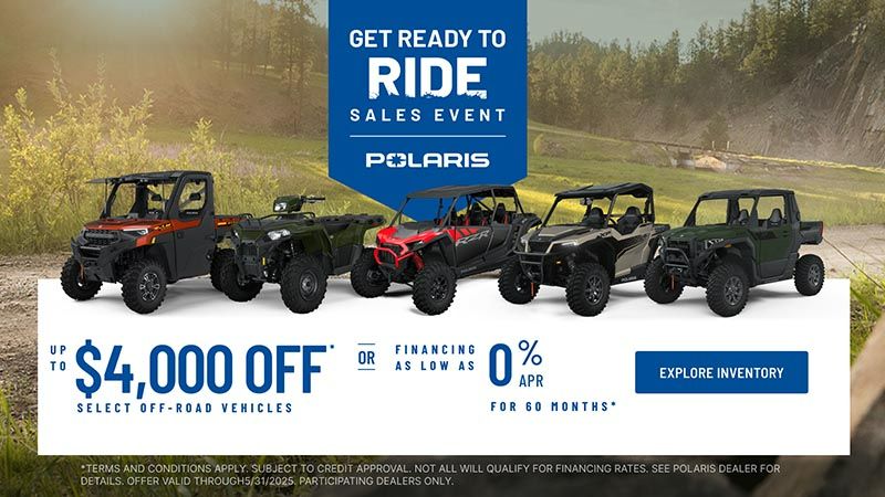 Polaris - Up To $4000 Off Select Off-Road Vehicles