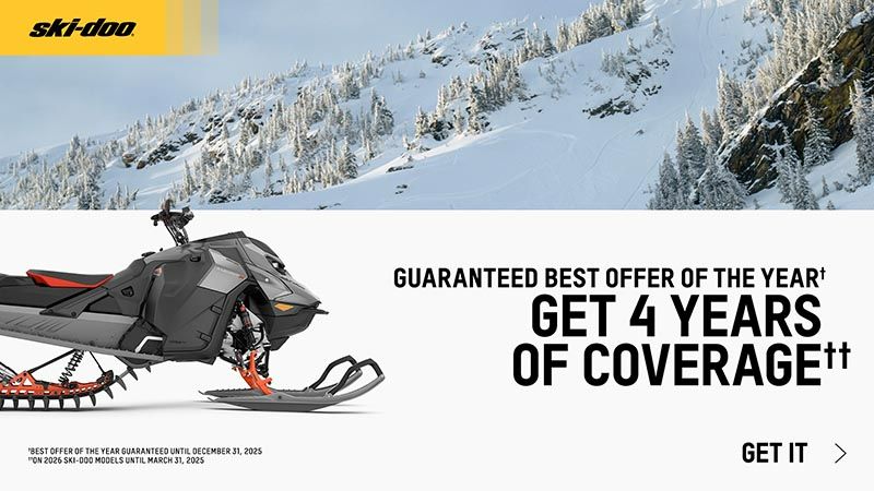 Ski-Doo - Get 4 years of coverage & the best offer of the year guaranteed on 2026 Ski-Doo models