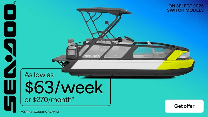 Sea-Doo - As low as $63 / week or $270 / month valid on select 2025 Switch models
