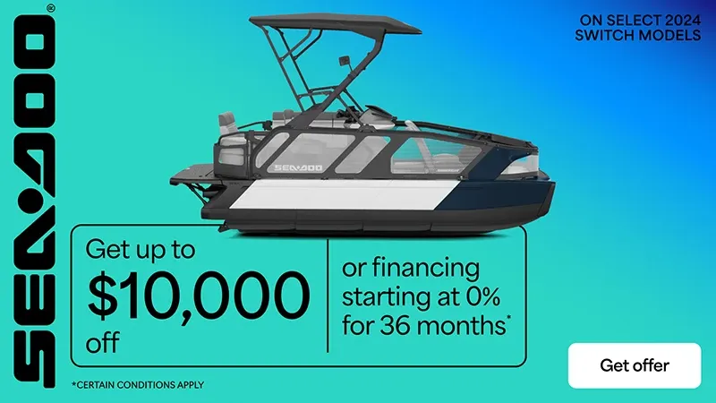 Sea-Doo - Get up to $10,000 off or financing starting at 0% for 36