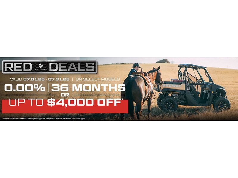 Segway Powersports - Red Deals - 0.00% 36 Months or Up To $4,000 Off* - Utility