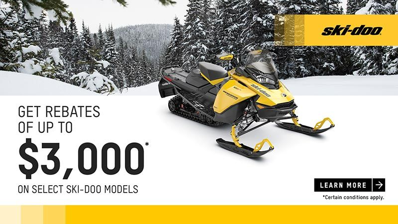 Ski-Doo - Get rebates up to $3,000 on select Ski-Doo models