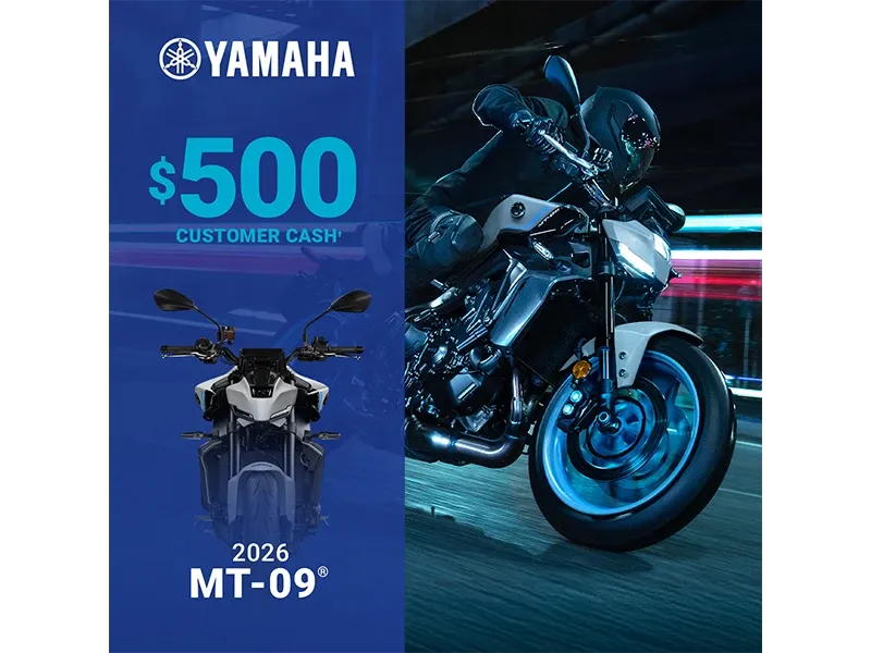 Limited Time Offers! - $500 Customer Cash Promotion - Yamaha Motor