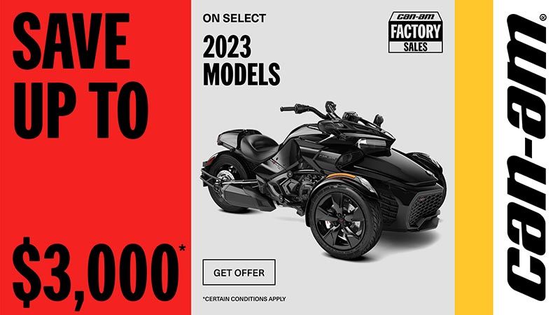 Can-Am - Get a rebate up to $3,000 on 2023 3-Wheels