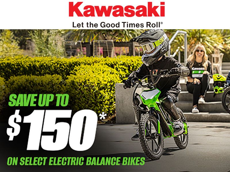 Kawasaki - Save Up to $150 on Select Electric Balance Bikes