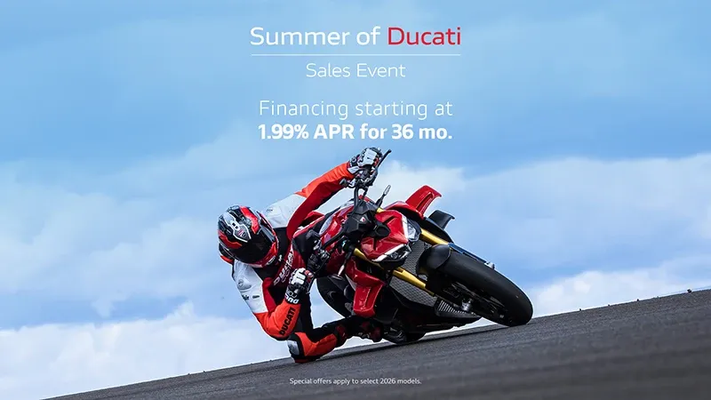 Ducati - Summer Of Ducati Sales Event