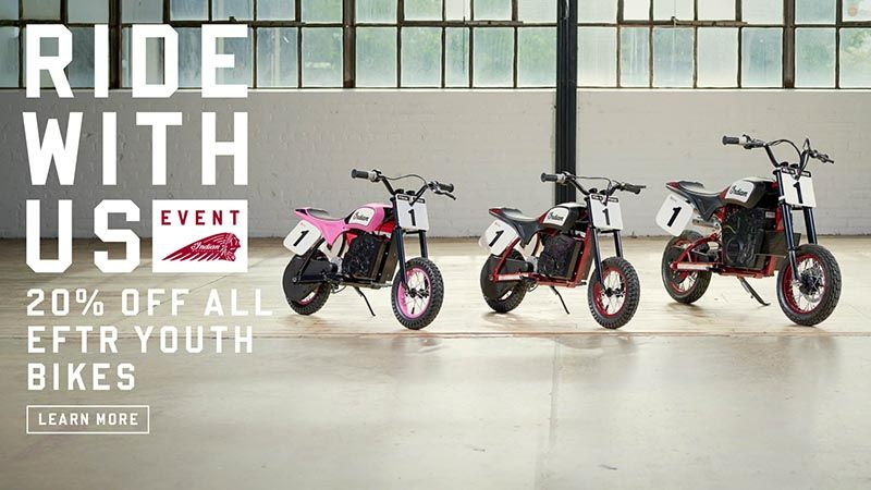 Indian Motorcycle - 20% Off All eFTR Youth Bikes | Promotion at Tom ...