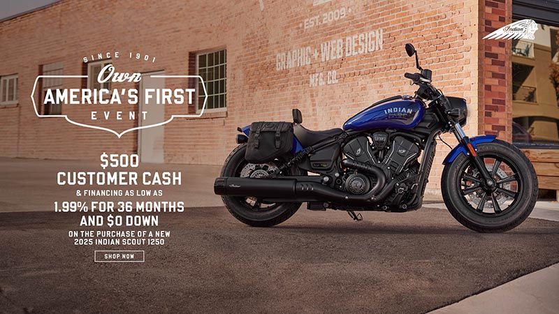 Indian Motorcycle - $500 Customer Cash