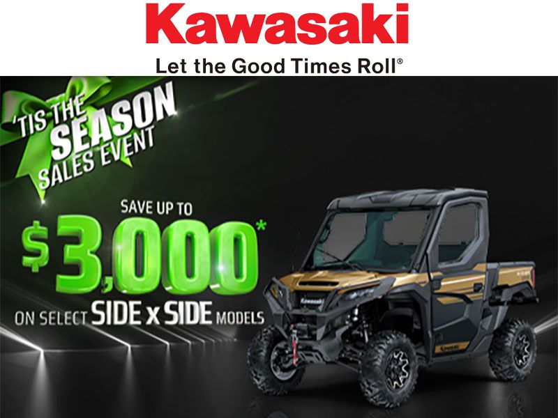 Kawasaki - Save Up to $3,000 on Select Side x Side Models