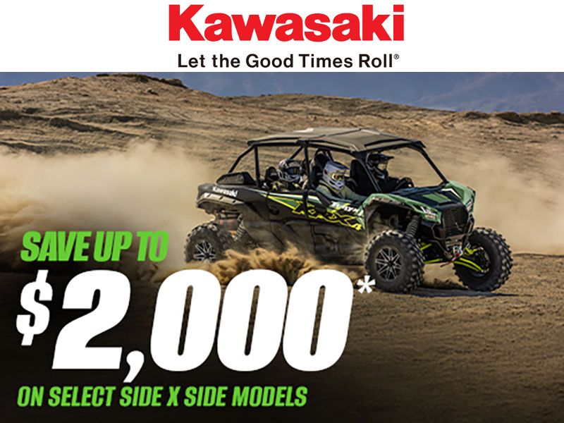 Kawasaki - Save Up to $2,000 on Select Side x Side Models