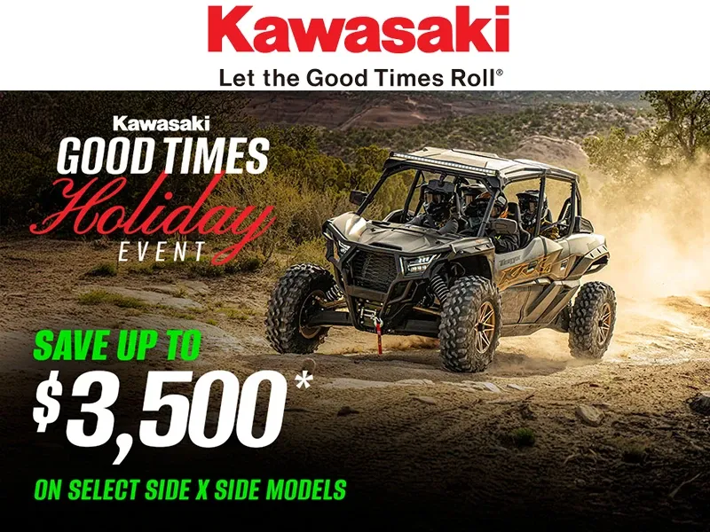 Kawasaki - Save Up to $3,500 on Select Side x Side Models