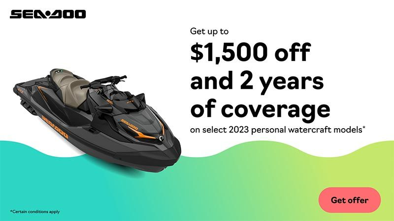 Sea-Doo - Get up to $1,500 on select 2023 personal watercraft models