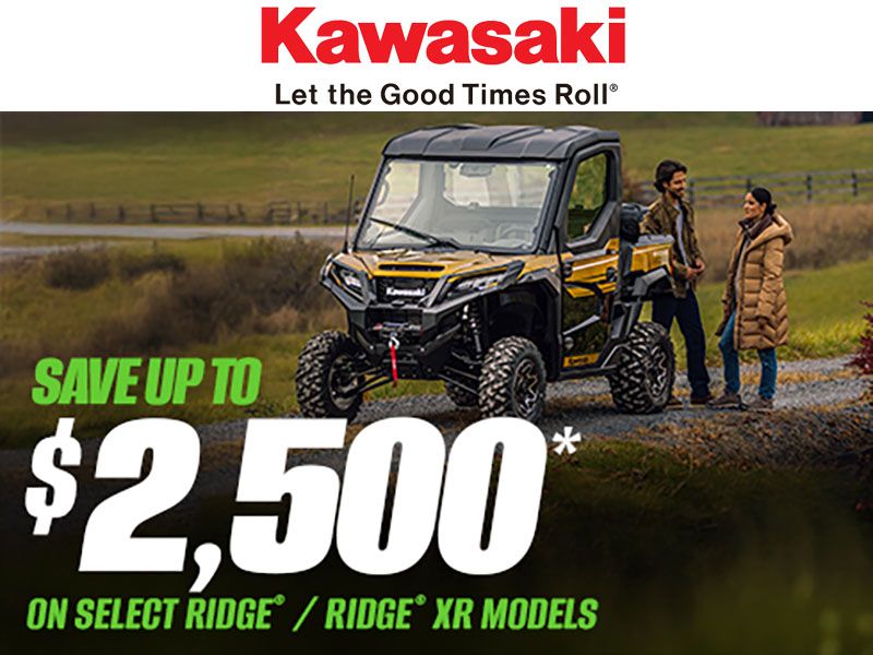 Kawasaki - Save Up To $2,500 On Select RIDGE / RIDGE XR Models