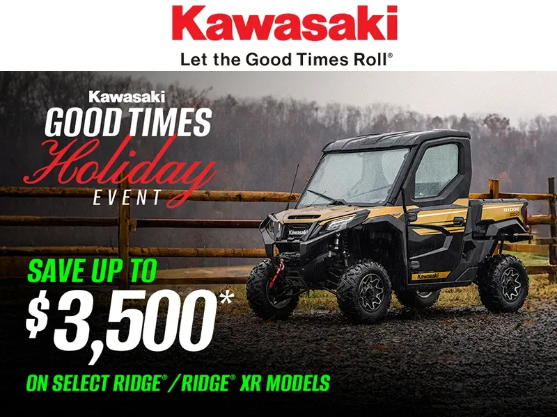 Kawasaki - Save Up To $3,500 On Select RIDGE / RIDGE XR Models