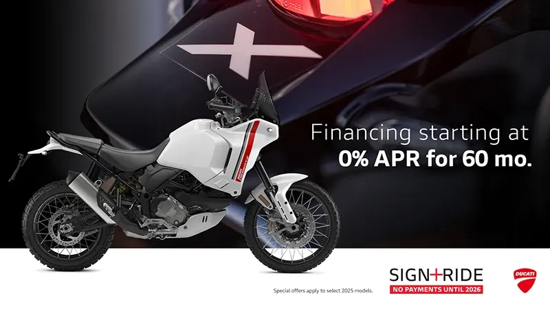 Ducati - Sing and Ride No Payments Until 2026
