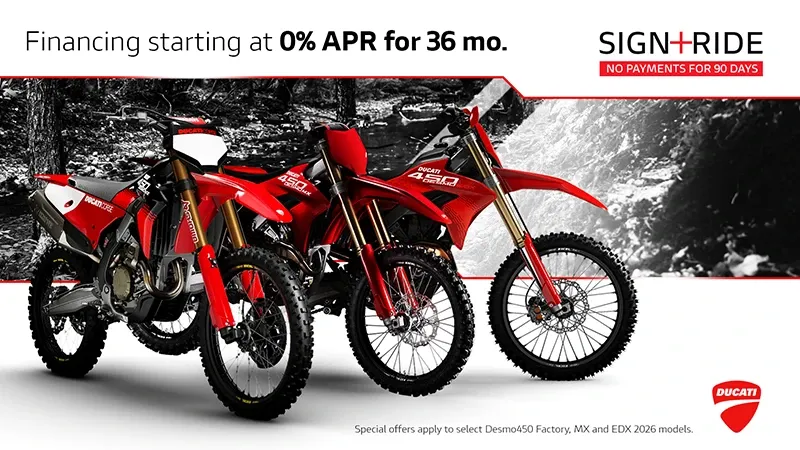 Ducati - Sign+Ride No Payments For 90 Days