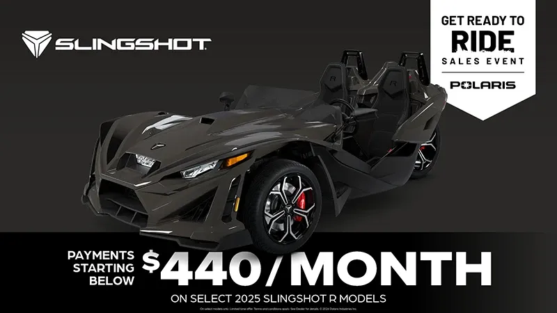 Slingshot - Payments Starting at $440 per month for Select Slingshot R Models
