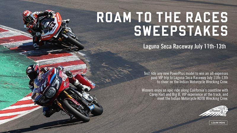 Indian Motorcycle - Roam To The Races Sweeptakes