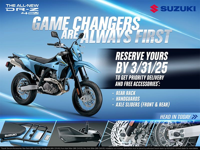 Suzuki - Reserve Your DR-Z Now