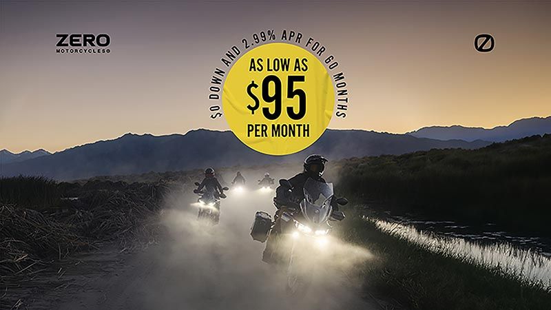 Zero Motorcycles - 2.99% Interest, $0 Down For Up To 60 Months