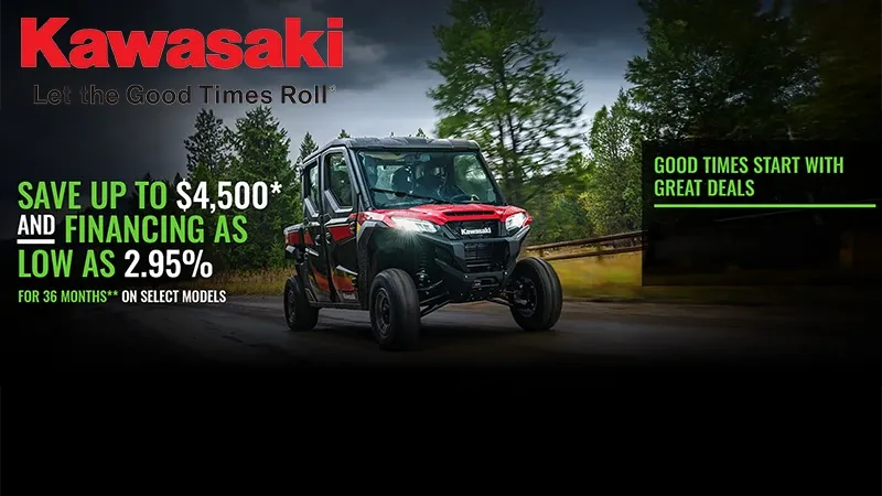 Kawasaki - Save Up To $4,500* And Financing As Low As 2.95% For 36