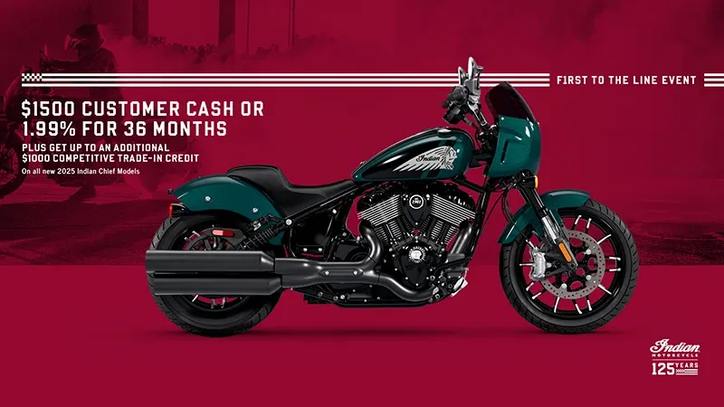 Indian Motorcycle - Get up to $1500 Customer Cash or 1.99% for 36 months