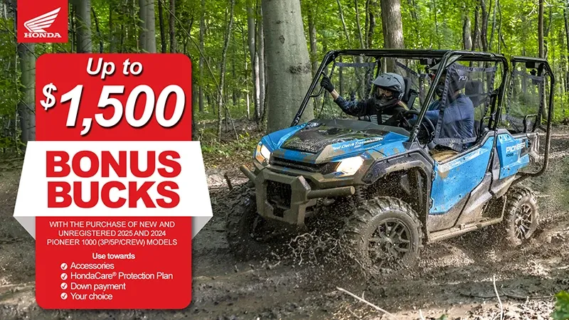 Honda - Up To $1500 Bonus Bucks