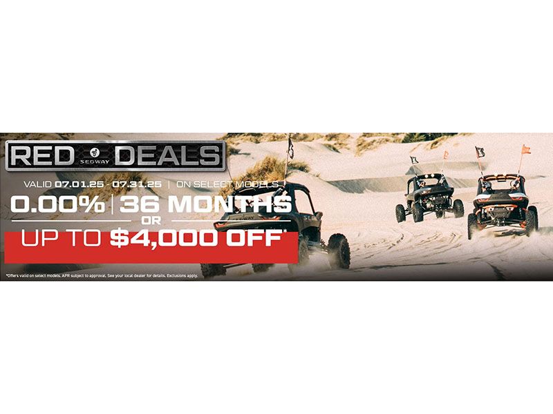Segway Powersports - Red Deals - 0.00% 36 Months or Up To $4,000 Off* - Villain