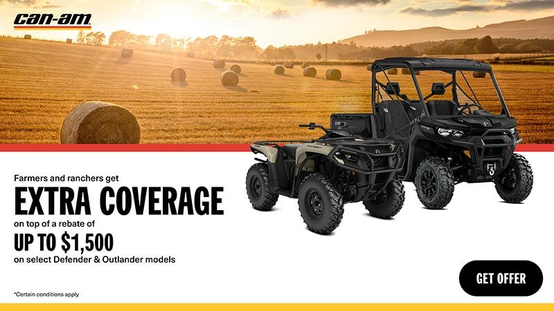 Can-Am - Farmers and ranchers get an additional year of coverage on select Can-Am models