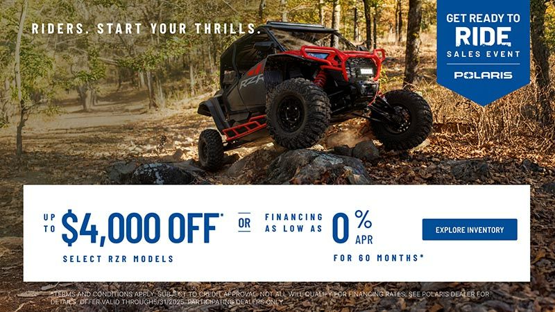 Polaris - Up To $4000 Off Select RZR Models