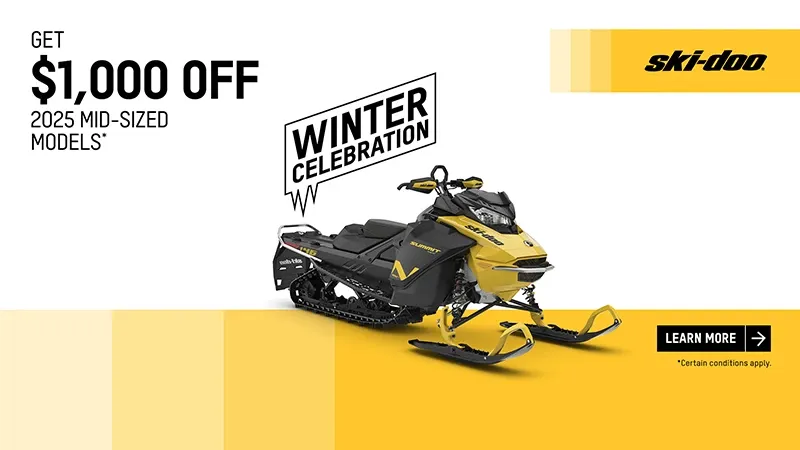 Ski-Doo - Get a $1,000 rebate on 2025 Mid-Sized Snowmobiles