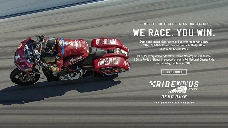 Indian Motorcycle - We Race You Win