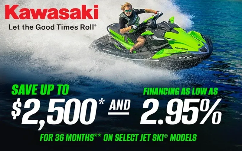 Kawasaki - Save Up To $2,500* And Financing As Low As 2.95% For 36 Months** on Select Jet Ski® Models