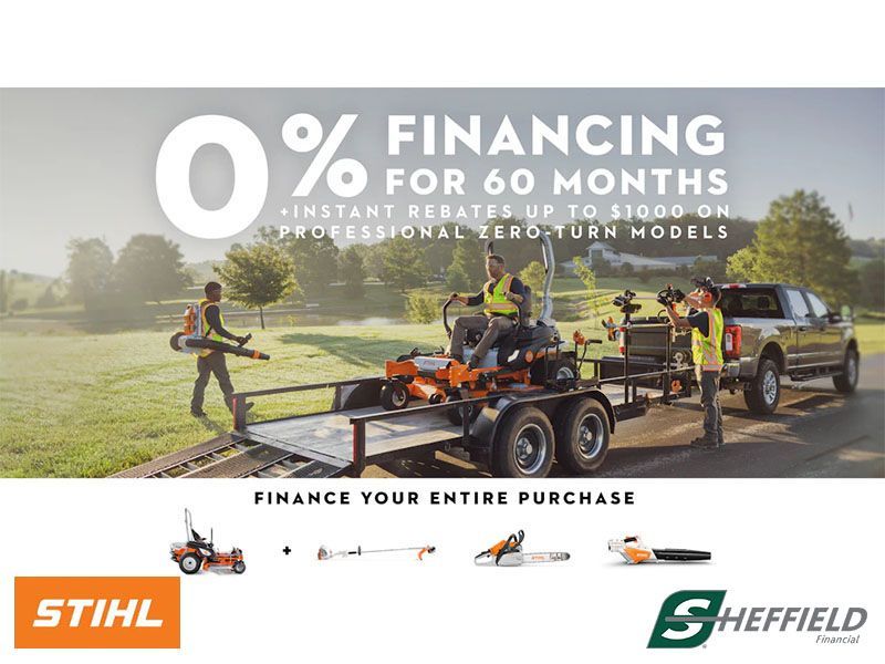 Stihl - 0% Financing For 60 Months + Instant Rebates Up To $1000 On Professional Zero-Turn Models