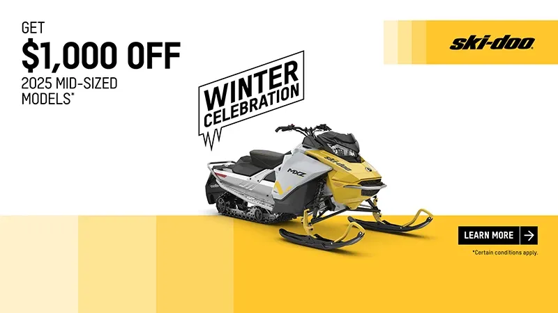 Ski-Doo - Get a $1,000 rebate on 2025 Mid-Sized Snowmobiles