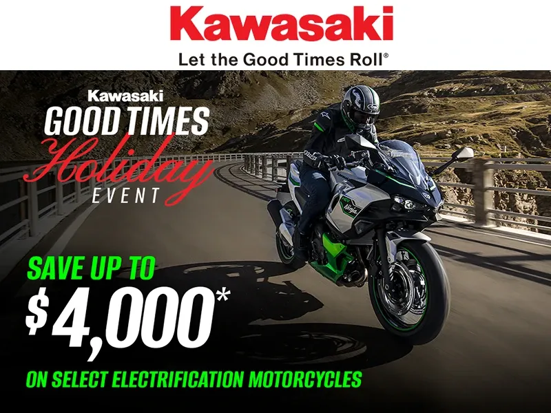 Kawasaki - Save Up to $4,000 on Select Electrification Models