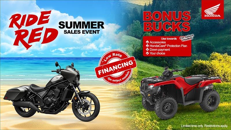 Honda- Ride Red Summer Sales Event