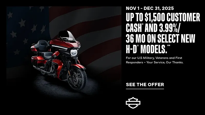 Harley-Davidson - Up To $1500 Customer Cash