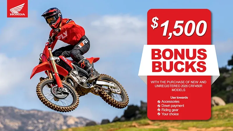 Honda - $1500 Bonus Bucks