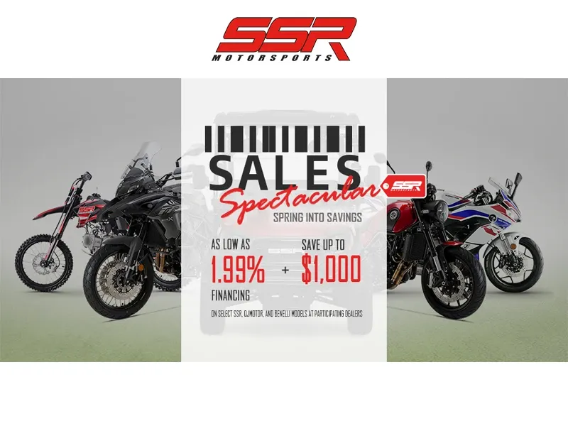 SSR Motorsports - Sales Spectacular Spring Into Savings