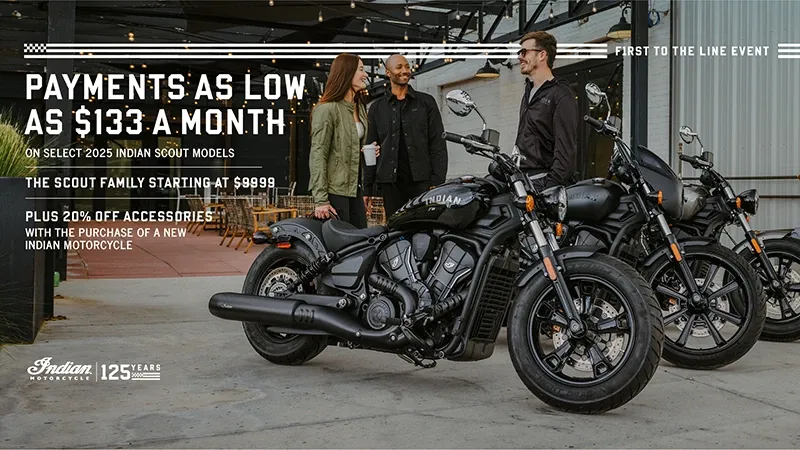 Indian Motorcycle - Payments As Low As $133 A Month