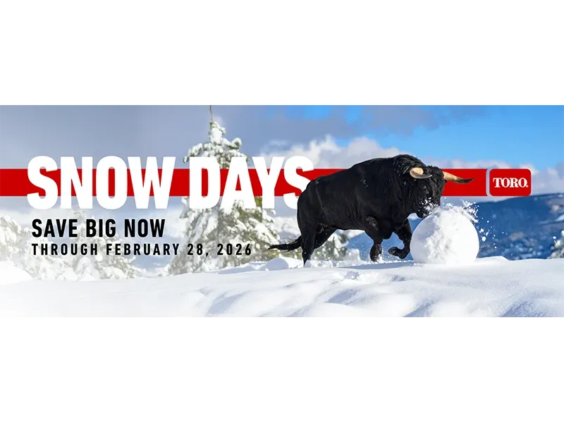 Toro - Snow Days - Save Big Now