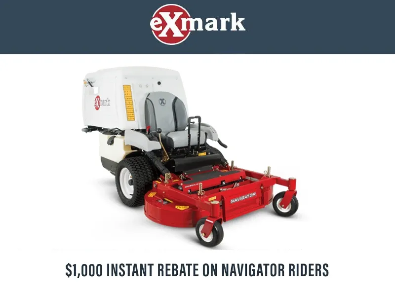 Exmark - $1,000 Instant Rebate on Navigator Riders