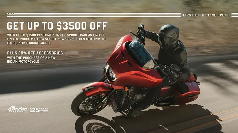 Indian Motorcycle - Get Up To $3500 Off